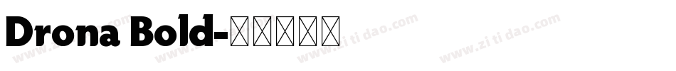Drona Bold字体转换